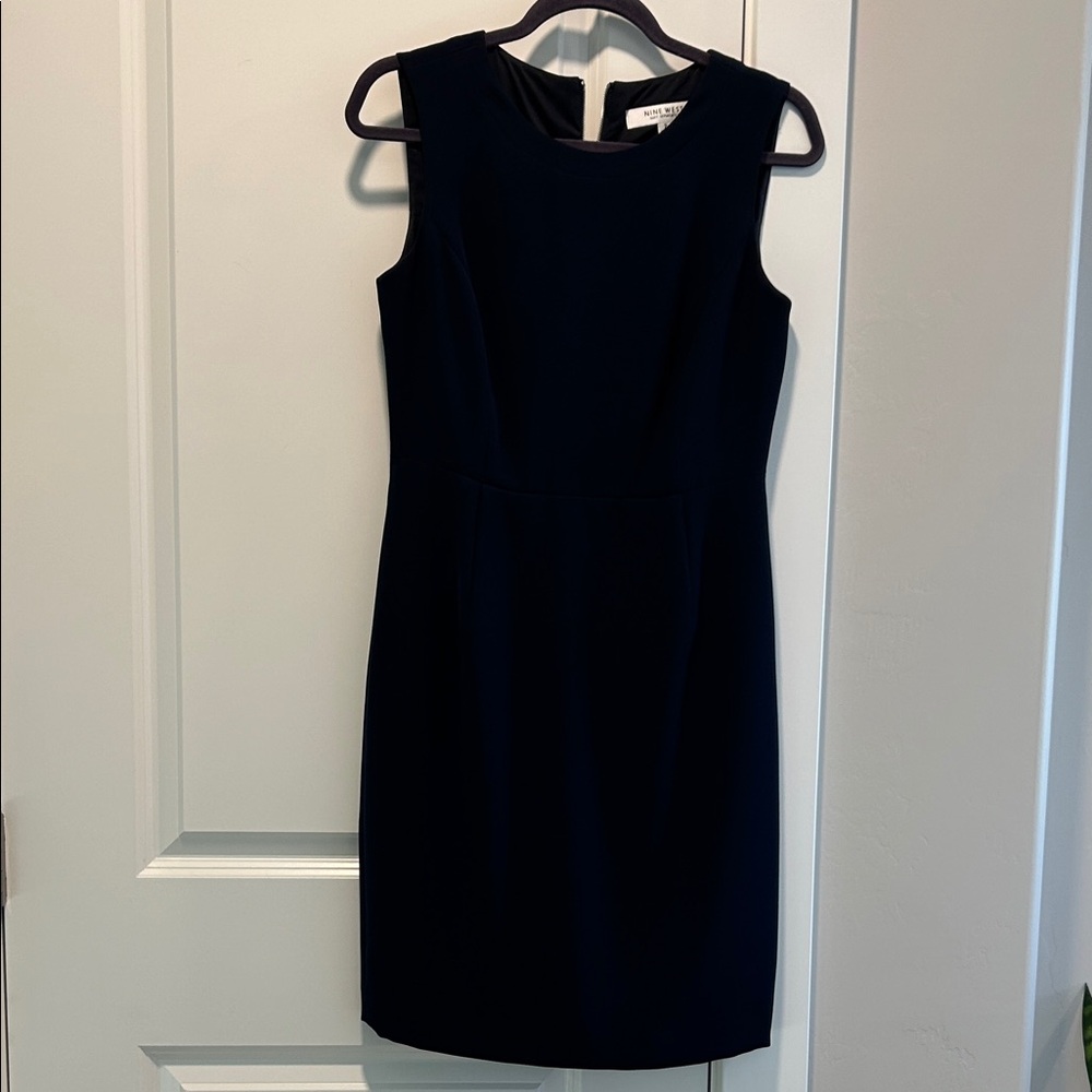 Nine West Navy Sleeveless shift Dress